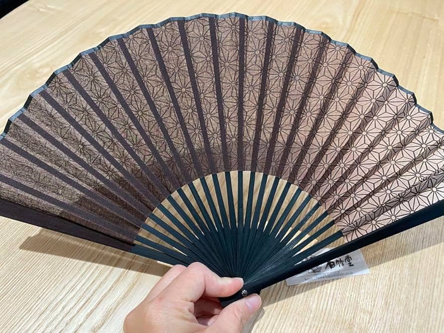 Amazon.co.jp: 白竹堂 紳士 扇子 京扇子 シンプル 生地